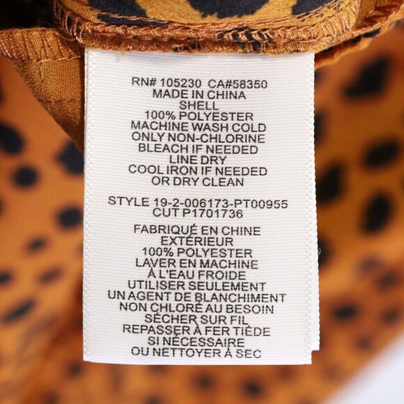 Joie Pants Womens Small Animal Print Pull On Lounge Wear Mob Wife Pockets New - Picture 10 of 14